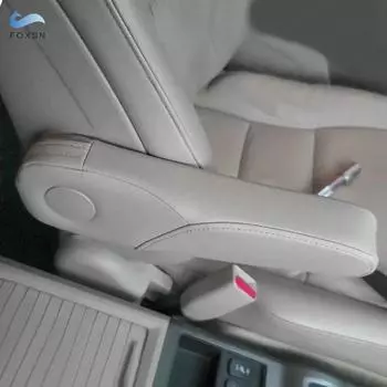 Чехол на подлокотник сиденья для Honda CRV 2007 2008 2009, кожа из микрофибры, правая и левая сторона, подлокотник сиденья, накладка, аксессуары бежевый
