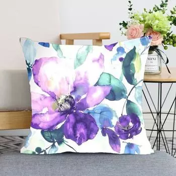 Чехол на подушку, анти-выцветание, легкий в уходе, легкий, полезный, 18-дюймовый чехол с принтом для автомобиля 1