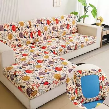 Чехол на подушку для дивана 1/2/3/4, эластичный чехол для дивана, чехол для сиденья, защита для мебели, защитная пленка с цветочным принтом normal size-1