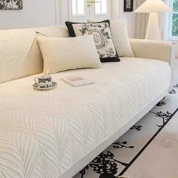 Чехол на подушку для дивана из бархата, подушка для сиденья, всесезонный современный однотонный хлопковый противоскользящий чехол для дивана 70X70