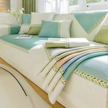 Чехол на подушку для дивана, подушка для сиденья, летний современный простой противоскользящий, освежающий чехол для дивана, коврик для дивана 70X70cm 1pc