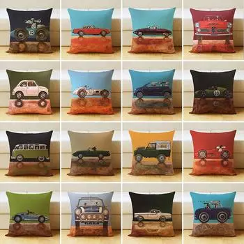 Чехол на подушку для дивана с рисунком собаки, домашнего животного, наволочка, украшение для дома, вечерние автомобильные постельные принадлежности 40x40cm