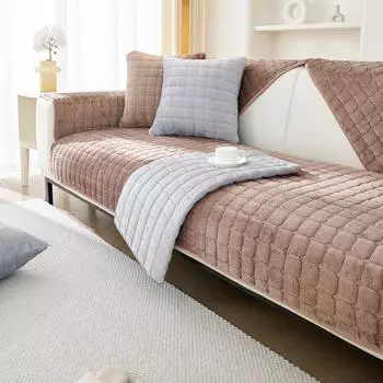 Чехол на подушку для дивана, толстые плюшевые подушки, защитный чехол для дивана для гостиной, универсальный чехол для диванной подушки, 1/2/3/4 сиденья A 70x70cm 1pc