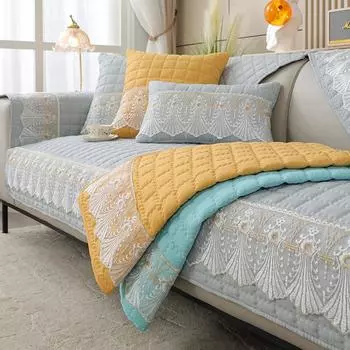 Чехол на подушку для дивана, универсальный чехол для четырех сезонов, нескользящий, против морщин, простой современный универсальный универсальный чехол, ткань, которую можно стирать в машине, не выцветает 70*70