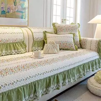 Чехол на подушку для дивана, универсальный сезонный чехол из хлопчатобумажной ткани, противоскользящая подушка, кожаный чехол для дивана, хлопковый чехол, ткань 60*70cm