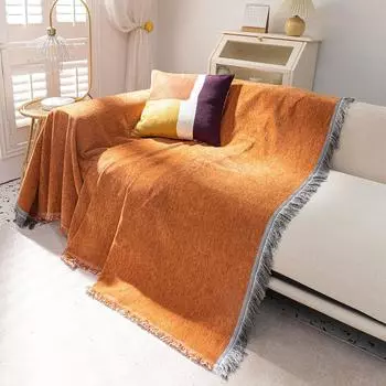 Чехол на подушку для дивана в европейском стиле. Подушка для дивана «все включено». Американский универсальный чехол Four Seasons. Современный простой диван-полотенце из синели. 180*130