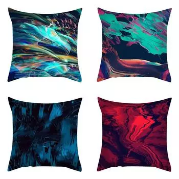 Чехол на подушку для дивана в гостиной, роскошное украшение для дома, наволочка с нерегулярным мраморным узором, наволочка 40x40cm