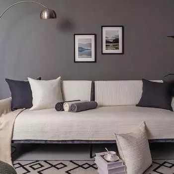 Чехол на подушку для дивана в скандинавском стиле из чистого хлопка, универсальный чехол для дивана Four Seasons из чистой хлопчатобумажной ткани, простая современная нескользящая кожаная подушка, чехол для дивана, полотенце 70*70