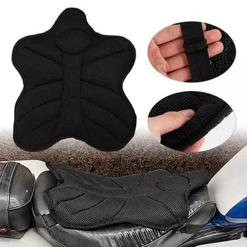Чехол на подушку для мотоцикла, солнцезащитный, теплоизоляционный, 3D сетчатый чехол для сиденья, подушка для еды, нескользящая охлаждающая подкладка для сиденья