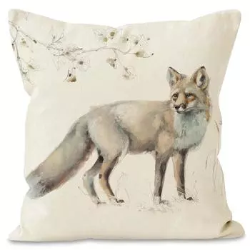 Чехол на подушку из льна с изображением животных, цветной чехол на подушку сиденья в винтажном стиле 45x45 см