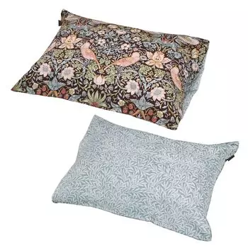 Чехол на подушку nishikawa Совместим с подушками размером 63x43 см Широкий размер Стирающийся хлопок Morris Gallery Клубничный вор Стиль конверта Двусторонний Сделано в коричневый