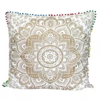 Чехол на подушку с принтом «омбре» из белого золота, чехлы для диванных наволочек, декоративные наволочки, наволочки, квадратные наволочки 16 x16 In белый/золотой