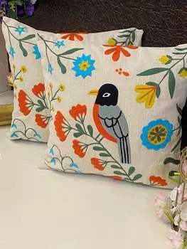 Чехол на подушку с вышивкой-16*16 дюймов