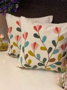 Чехол на подушку с вышивкой-16*16 дюймов