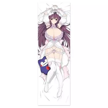 Чехол на подушку Senran Kagura, фиолетовая свадебная версия.