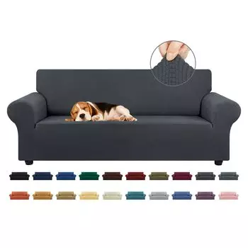 Чехол на подушку сиденья дивана, эластичный защитный чехол для мебели для домашних животных, детей, эластичный, моющийся, съемный чехол, доступный на все четыре сезона 1-Seater 90-140CM