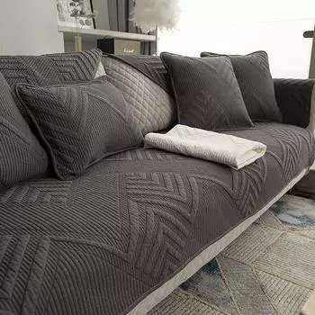 Чехол на подушку сиденья для гостиной, чехол для дивана из стираного хлопка, L-образный чехол для углового дивана, эластичный чехол для дивана, чехол для дивана 45x45 pillowcase 1pc