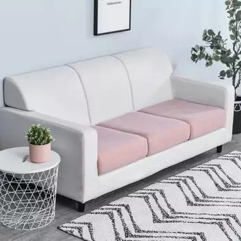 Чехол на подушку сиденья из флиса, жаккардовый чехол на стул, эластичный, моющийся, съемный чехол, чехлы для диванов, защита для мебели Back Cushion Cover