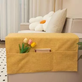 Чехол на поручни дивана, расширенный чехол для полотенец с имитацией льна, универсальный чехол для летнего нескользящего полотенца 40*110CM