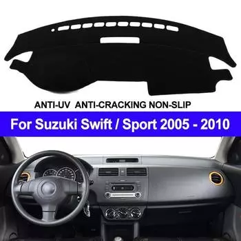 Чехол на приборную панель автомобиля, коврик для защиты от солнца для Suzuki Swift/Sport 2005 2006 2007 2008 2009 2010 Right Hand Drive красный