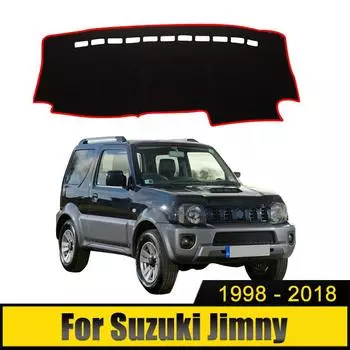 Чехол на приборную панель автомобиля, защитный коврик от солнца, анти-УФ-излучения, коврик для Suzuki Jimny 1998-2011 2012 2013 2014 2015 2016 2017 2018