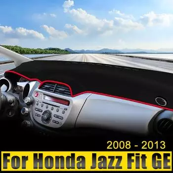 Чехол на приборную панель автомобиля, защитный козырек от солнца, анти-УФ-ковры, нескользящие коврики для Honda Fit Jazz GE 2008 2009 2010 2011 2012 2013