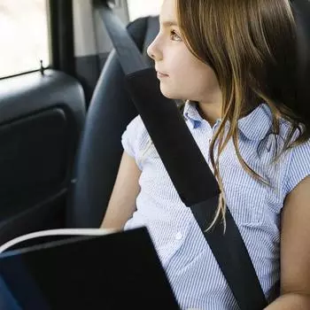 Чехол на ремень безопасности автомобиля, фланелевый чехол для ремня безопасности из ледяного шелка, для взрослых, автомобильные аксессуары для женщин, автомобильные принадлежности, ремень безопасности розовый