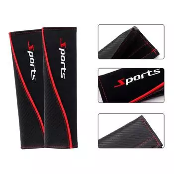 Чехол на ремень безопасности автомобиля из замши и углеродного волокна, универсальные чехлы на ремень безопасности автомобиля, защита плеч, универсальные автомобильные аксессуары для интерьера