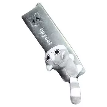 Чехол на ремень безопасности для автомобиля с рисунком, чехол на ремень безопасности, защита плеча для ремня безопасности, милый чехол на ремень безопасности для автомобиля, теплый фланель для интерьера GM красный