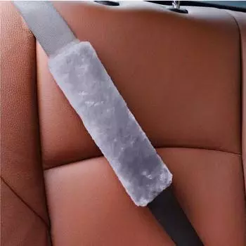 Чехол на ремень безопасности, наплечный ремень, мягкий плюш, комплект из 2 предметов One Size