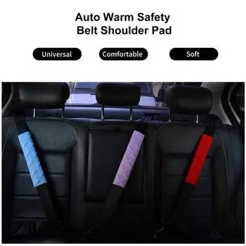 Чехол на ремень безопасности, практичная крепежная лента, износостойкая тонкая строчка, автомобильные аксессуары хаки