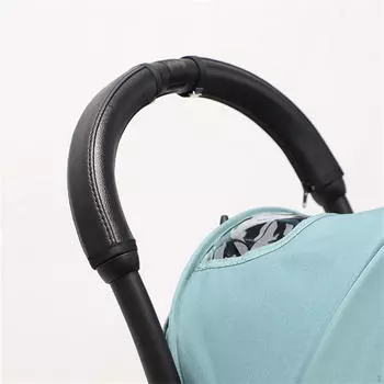 Чехол на ручку детской коляски, подлокотник, искусственная кожа, водонепроницаемый, со съемной молнией, ручка S