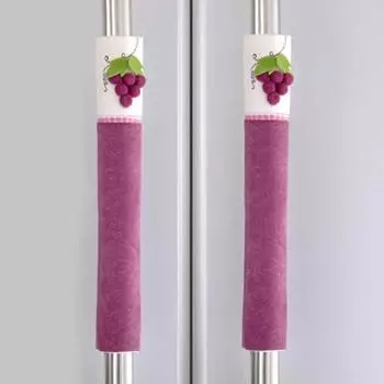 Чехол на ручку из ткани Чехол на ручку двери Ручка холодильника Перчатки Аксессуары для дома синий