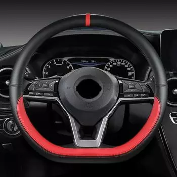 Чехол на руль автомобиля для Nissan X-Trail Qashqai March Serena Micra Kicks 2017-2019 Altima Teana 2019 Автоаксессуары синий