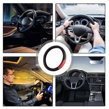 Чехол на руль автомобиля, противоскользящий, автомобильные аксессуары, чехол на руль автомобиля, защитная ручка для укладки автомобиля, спортивный стиль, сращенный