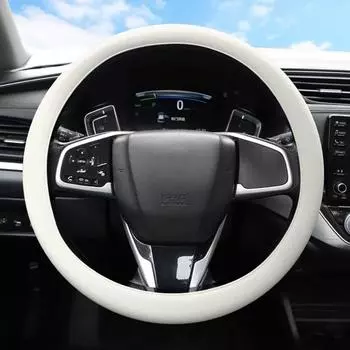 Чехол на руль автомобиля, универсальный силиконовый чехол на ручку автомобиля, силиконовый защитный чехол, тюнинг своими руками, аксессуары для интерьера чёрный