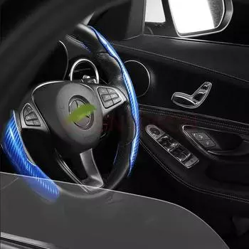 Чехол на руль из углеродного волокна для Lixiang L6 L7 L8 L9 Zeekr 001 007 Автомобильные аксессуары серый