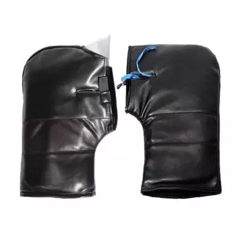 Чехол на руль мотоцикла, теплые мягкие и утолщенные ветрозащитные перчатки для езды на электромобиле, холодные зимние перчатки small mouth чёрный