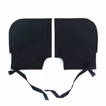 Чехол на руль мотоцикла, ветрозащитный, водонепроницаемый, мягкий, теплый, зимний чёрный