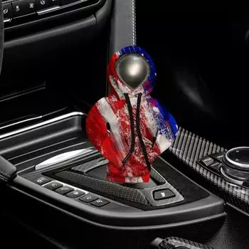 Чехол на рычаг переключения передач автомобиля, толстовка с капюшоном, чехол на ручку переключения передач автомобиля, патриотический дизайн с флагом, чехол на рычаг переключения передач для автомобиля, толстовка с капюшоном, ручка переключения передач ав