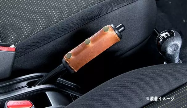 Чехол на рычаг ручного тормоза Spiegel, состаренная кожа, Jimny JA22W JB64W JB74W Suzuki, коричневый, osrls1003-90001 коричневый