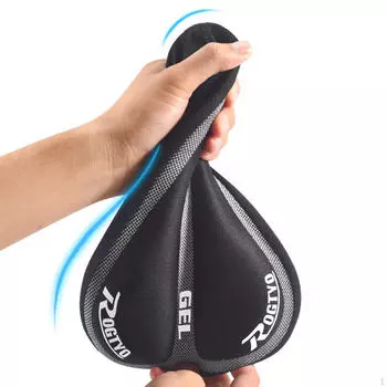 Чехол на седло велосипеда, мягкий чехол на сиденье велосипеда чёрный