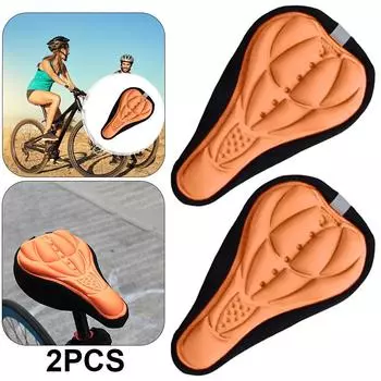 Чехол на седло велосипеда, удобный коврик, подушка для горного шоссейного велосипеда(оранжевый)