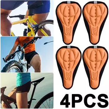 Чехол на седло велосипеда, удобный коврик, подушка для горного шоссейного велосипеда(оранжевый)