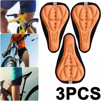 Чехол на седло велосипеда, удобный коврик, подушка для горного шоссейного велосипеда(оранжевый)