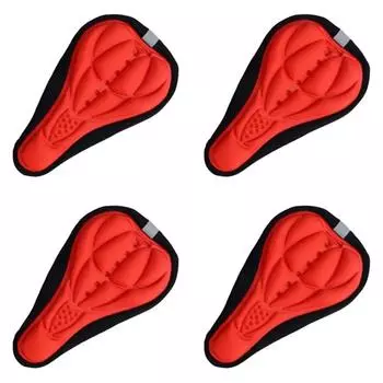 Чехол на седло велосипеда, удобный коврик, подушка для горного шоссейного велосипеда (красный)