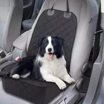 Чехол на сиденье автомобиля для салона собаки, пылезащитный универсальный противоскользящий оксфордский протектор для домашних животных серый