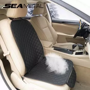 Чехол на сиденье автомобиля SEAMETAL с подкладкой для спинки из искусственной кожи, защитный противоскользящий коврик для сиденья, универсальный для седана, внедорожника, грузовика 1pc front seat чёрный