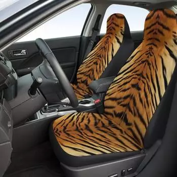 Чехол на сиденье автомобиля Tiger Stripe Universal, дышащий, пыленепроницаемый, автомобильные чехлы, аксессуары для интерьера на все времена года