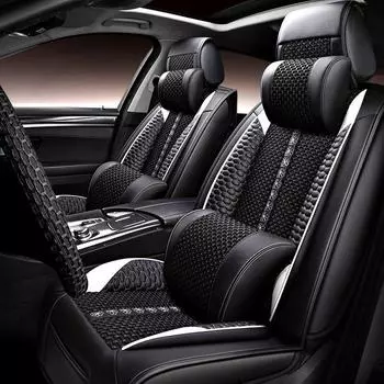 Чехол на сиденье Binyue Cool 1.5T All-Season из кожи Ice Silk, полный комплект (Модель 2022 года) Standard Edition